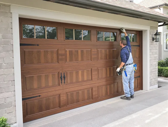Custom garage door showcase by Whittier Garage Door Repair in Whittier