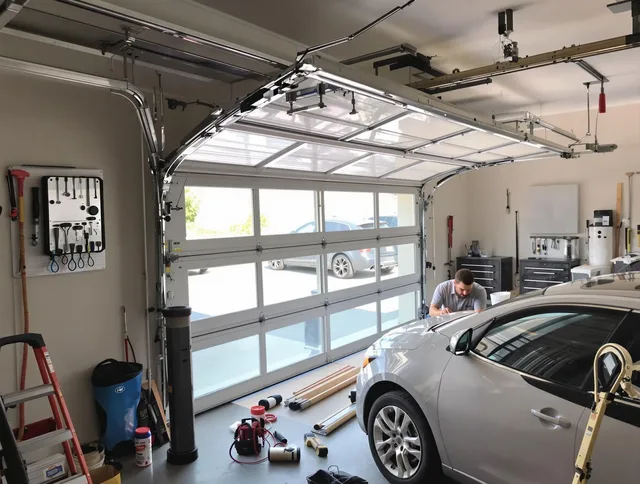 Garage door noise reduction service by Whittier Garage Door Repair in Whittier