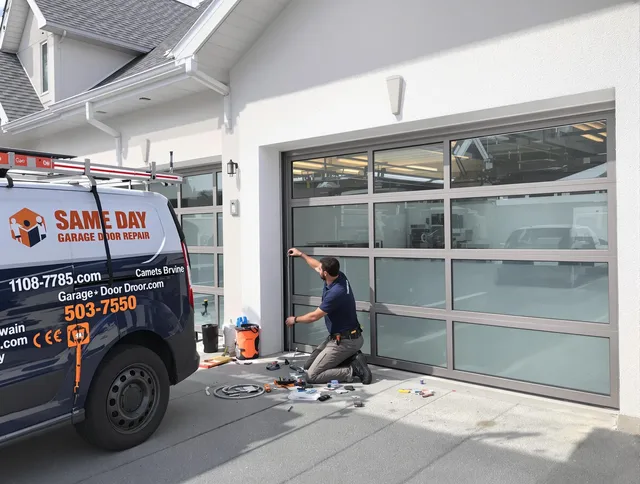 Same-day garage door repair service by Whittier Garage Door Repair in Whittier